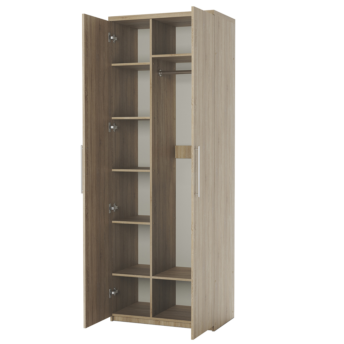 Изображение товара Шкаф распашной Гамма Мелодия МК-22 90x240x60 см дуб сонома ЛДСП