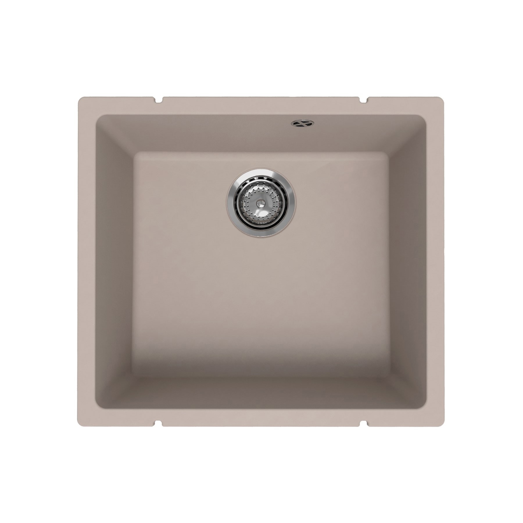Изображение товара Мойка для кухни Ulgran Under 450-02 45x50 см глубина чаши 20 см искусственный камень цвет бежевый