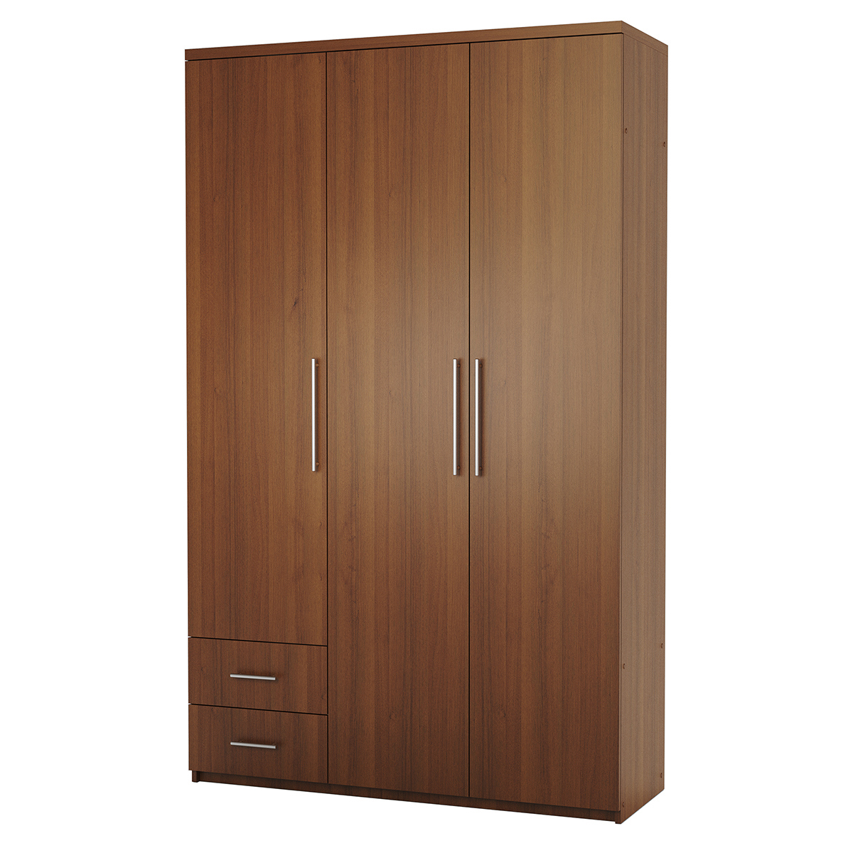 Изображение товара Шкаф распашной Гамма 135x240x45 см из ЛДСП орех классический дизайн