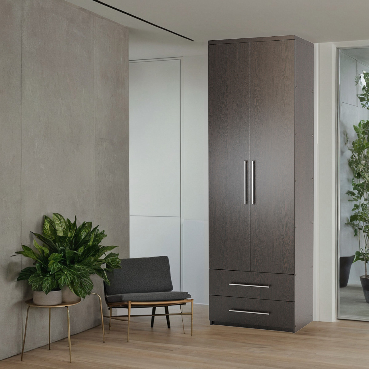 Изображение товара Шкаф распашной Гамма 1901022403 70x240x60 см венге