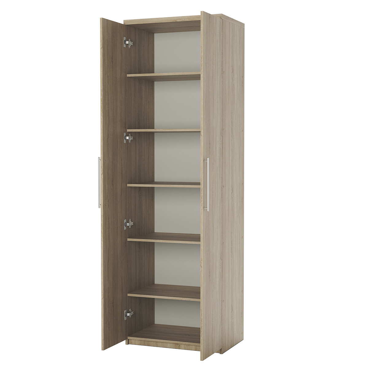 Изображение товара Шкаф распашной ГАММА Мелодия МП-21 Дуб сонома 90x60x240 см Изображение товара Шкаф распашной ГАММА Мелодия МП-21 Дуб сонома 90x60x240 см