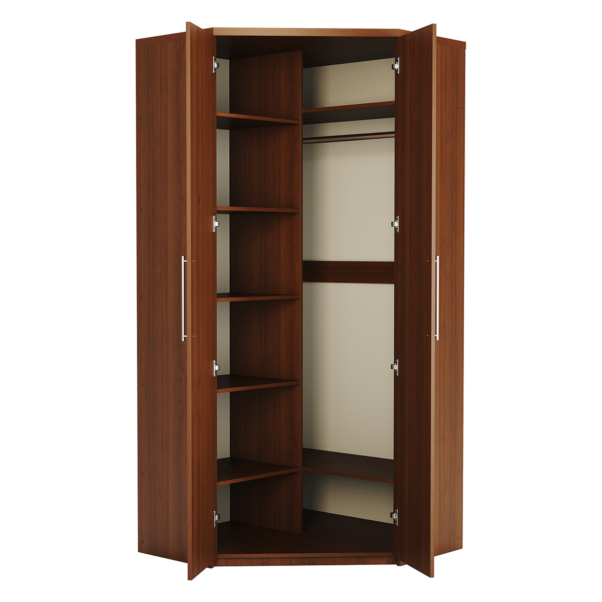 Изображение товара Шкаф распашной Гамма Мелодия МУ-22 100x240x45 см орех ЛДСП классика