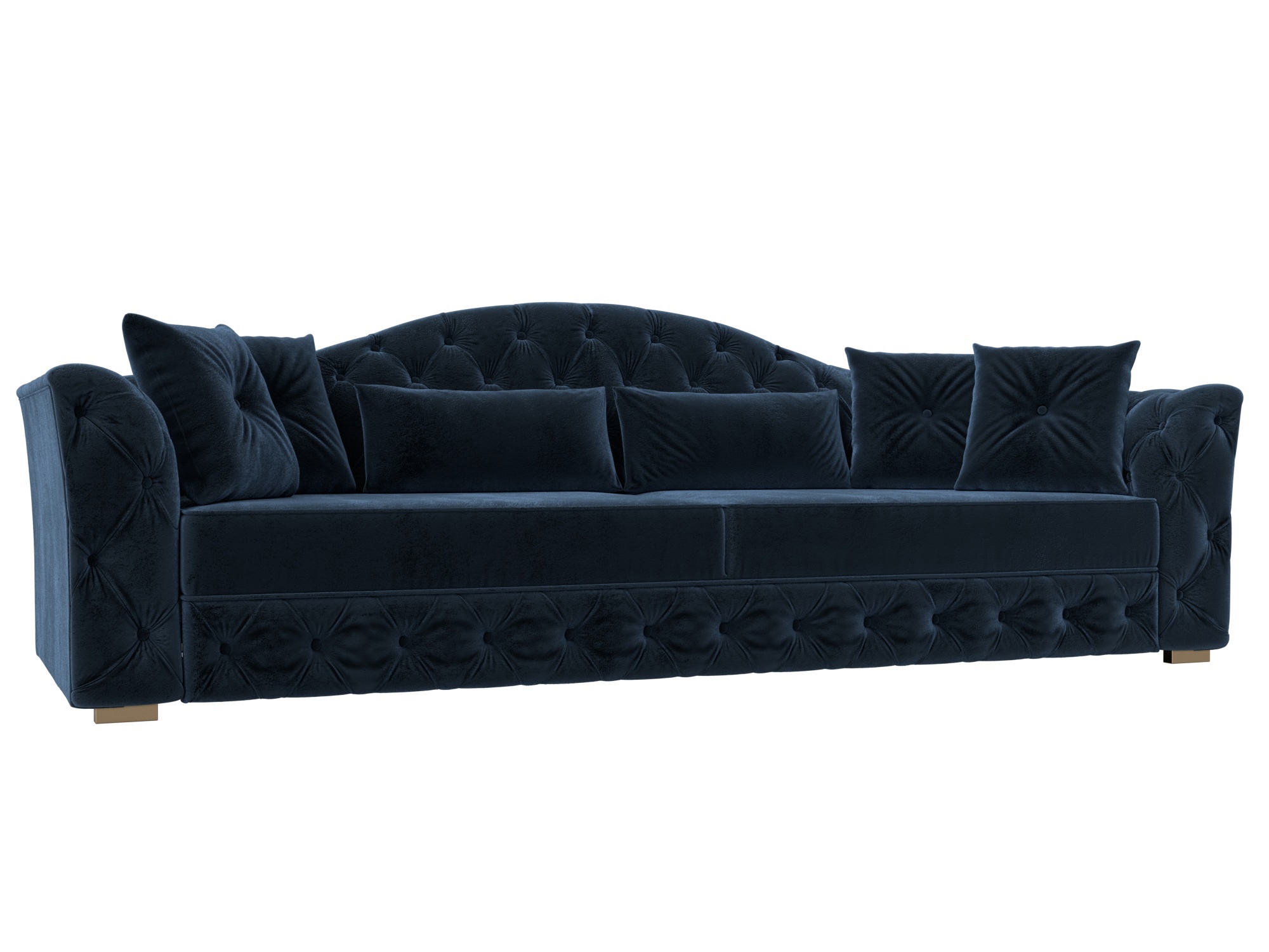 Изображение товара Диван раскладной Артис Лига диванов 250x97x103 см с велюром и механизмом дельфин