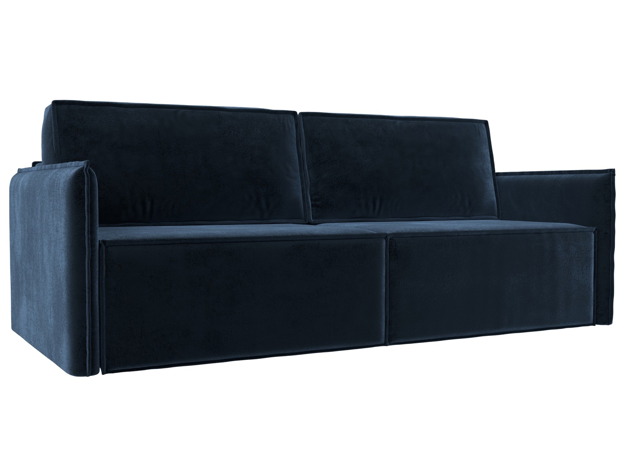 Изображение товара Диван прямой Либерти Лига диванов 126623 синий велюр 220x120 см