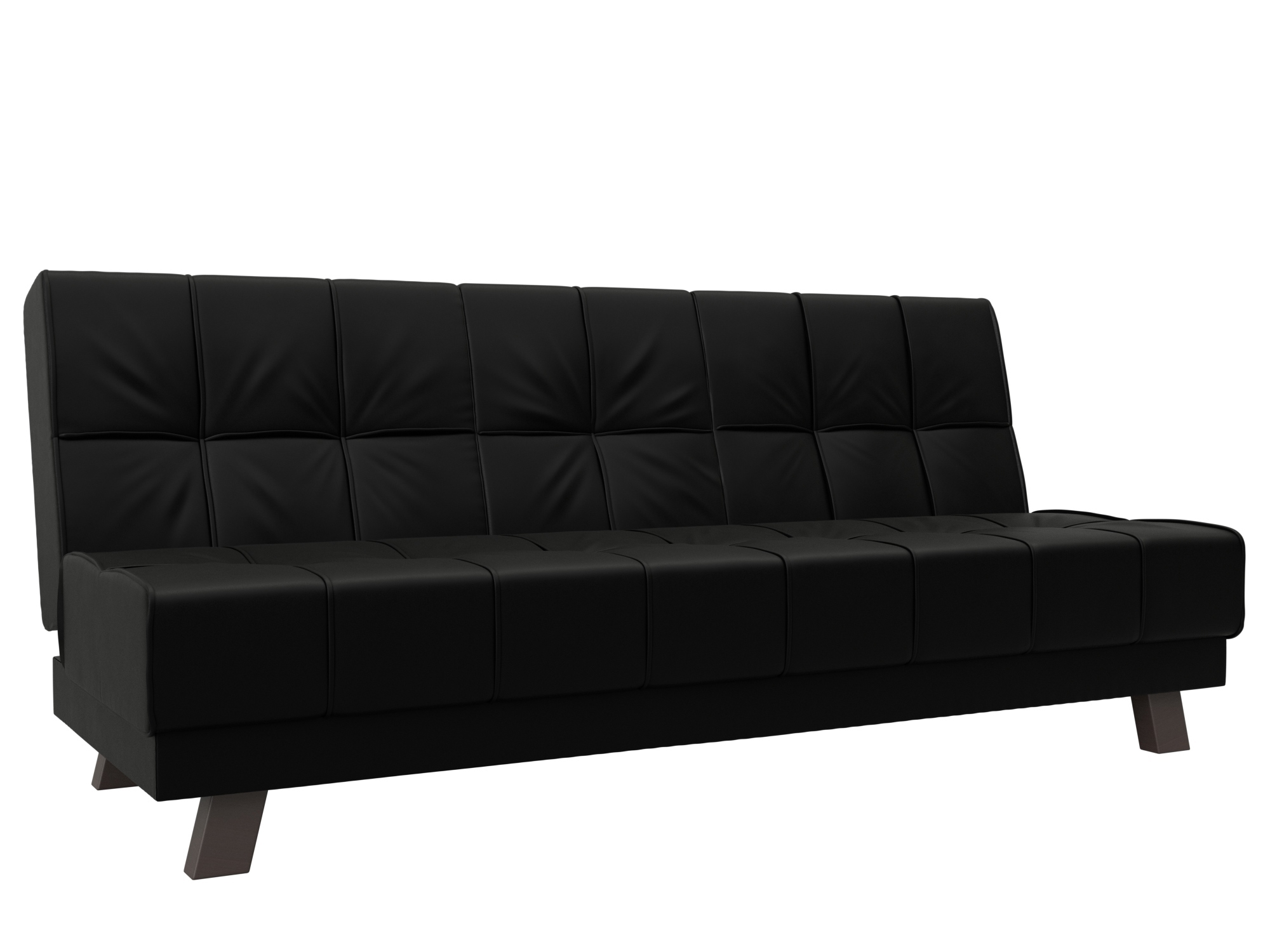 Изображение товара Диван раскладной Винсент Лига диванов 188x85x92 см эко-кожа черный