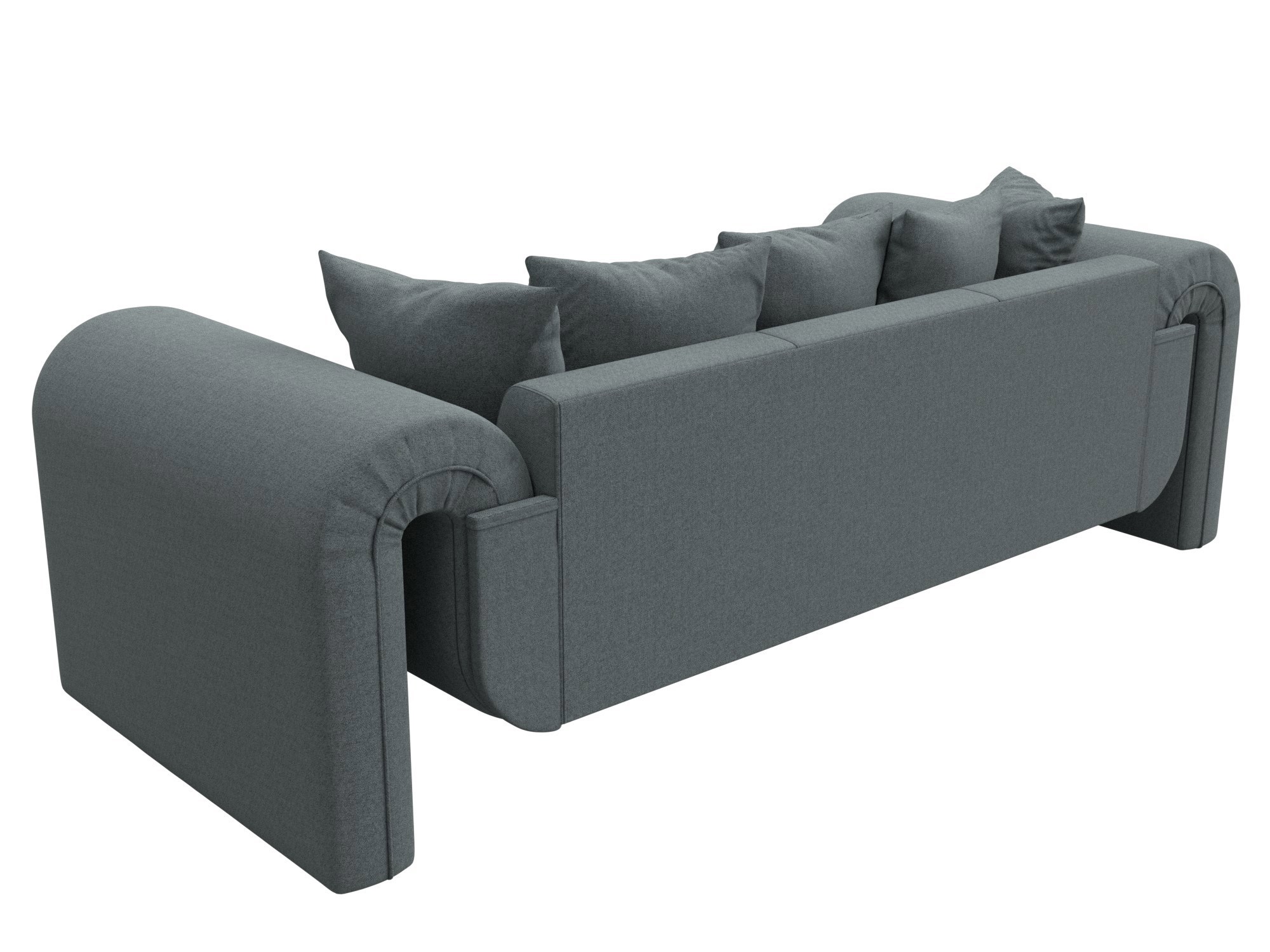 Изображение товара Диван прямой Волна Лига диванов 124036 237x77x85 см рогожка цвет амур 07 серый