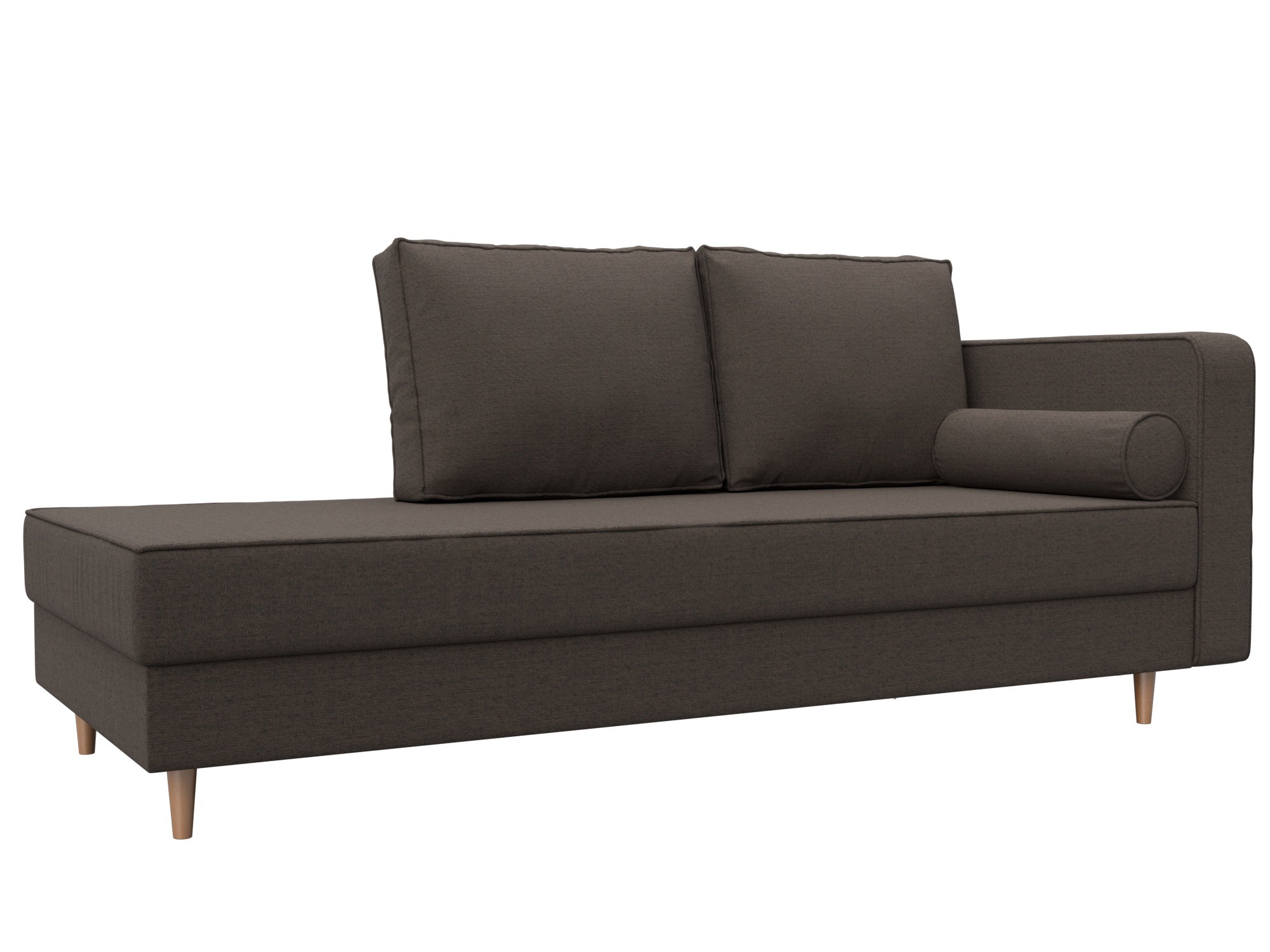 Изображение товара Кушетка Прайм правая Лига Диванов 212x77x81 см коричневая Рогожка Изображение товара Кушетка Прайм правая Лига Диванов 212x77x81 см коричневая Рогожка