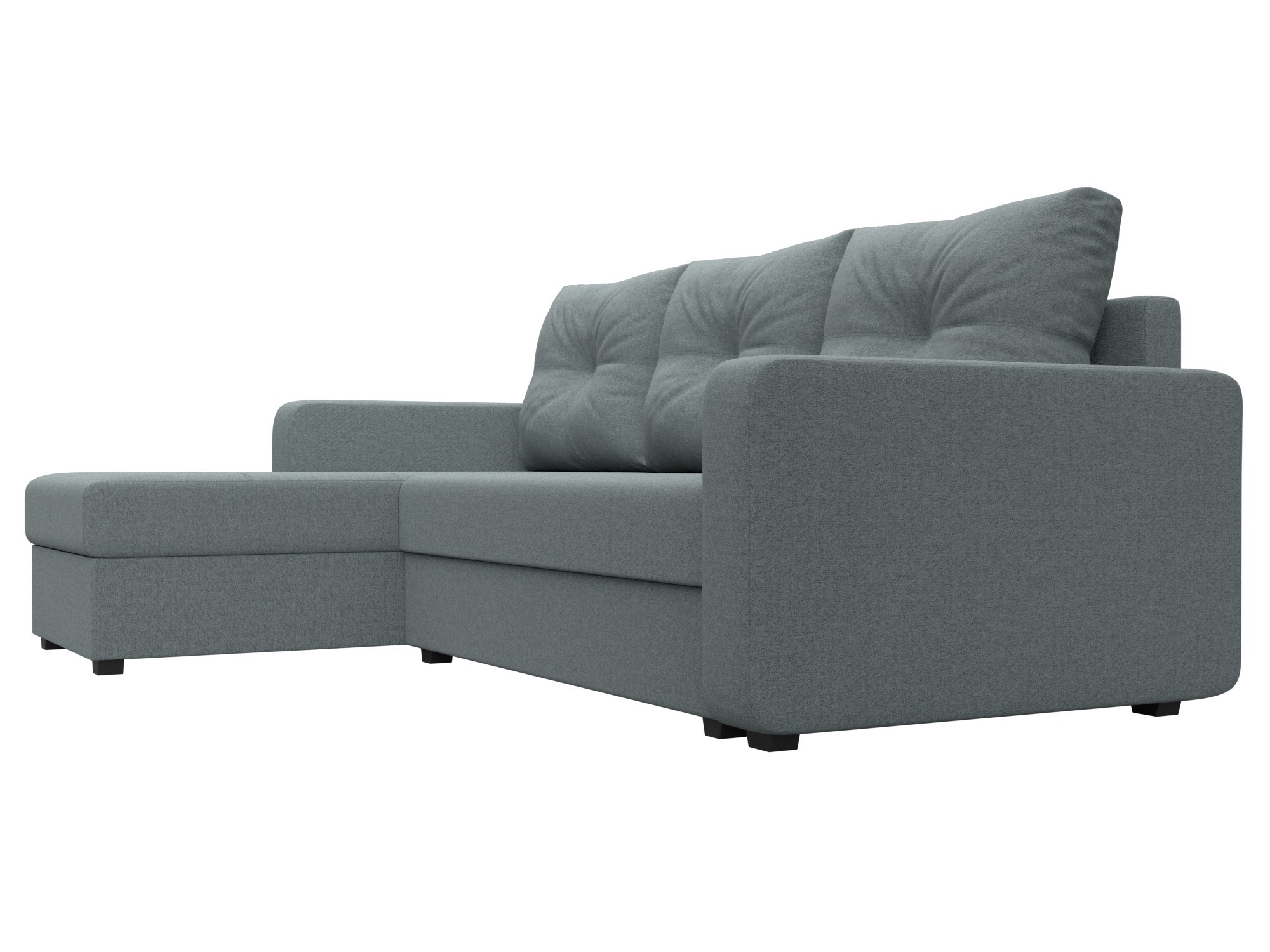 Изображение товара Угловой диван Ливерпуль Лайт 230x140 см серый рогожка Россия Изображение товара Угловой диван Ливерпуль Лайт 230x140 см серый рогожка Россия