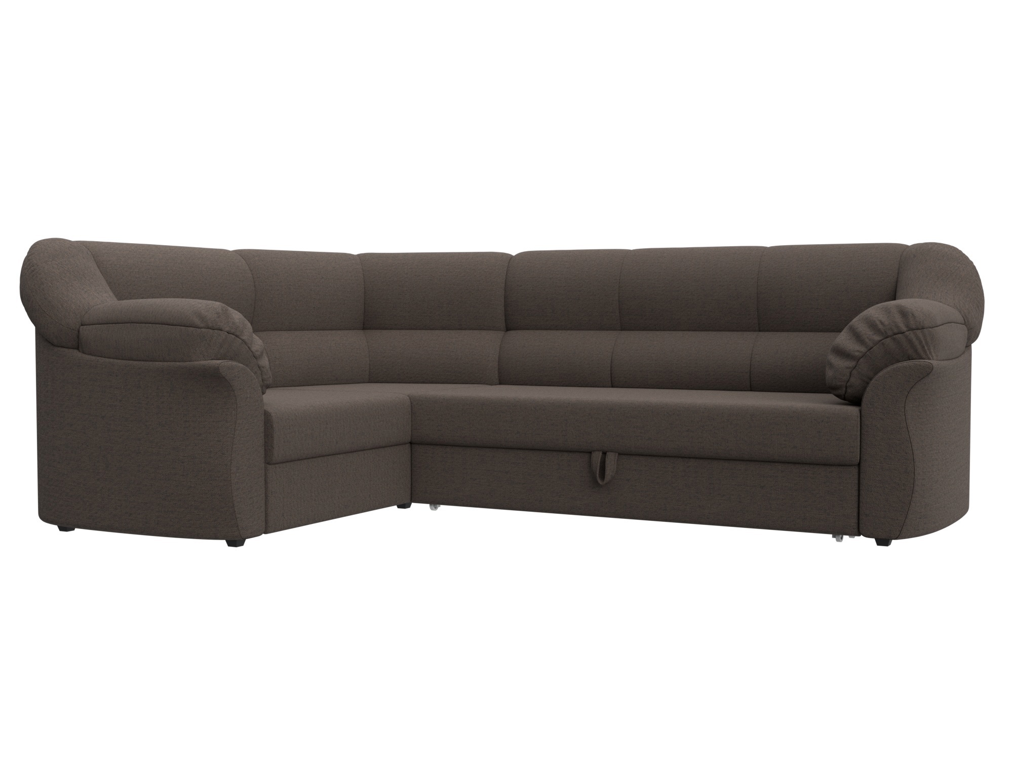 Изображение товара Угловой диван Карнелла Лига диванов 260x93x182 см коричневый рогожка