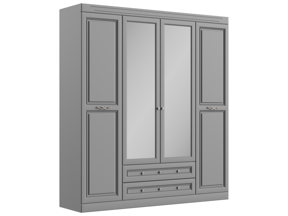 Изображение товара Шкаф распашной Правила мебели Аврора 201.2x222.7x51.6 см с зеркалом и ящиками Изображение товара Шкаф распашной Правила мебели Аврора 201.2x222.7x51.6 см с зеркалом и ящиками