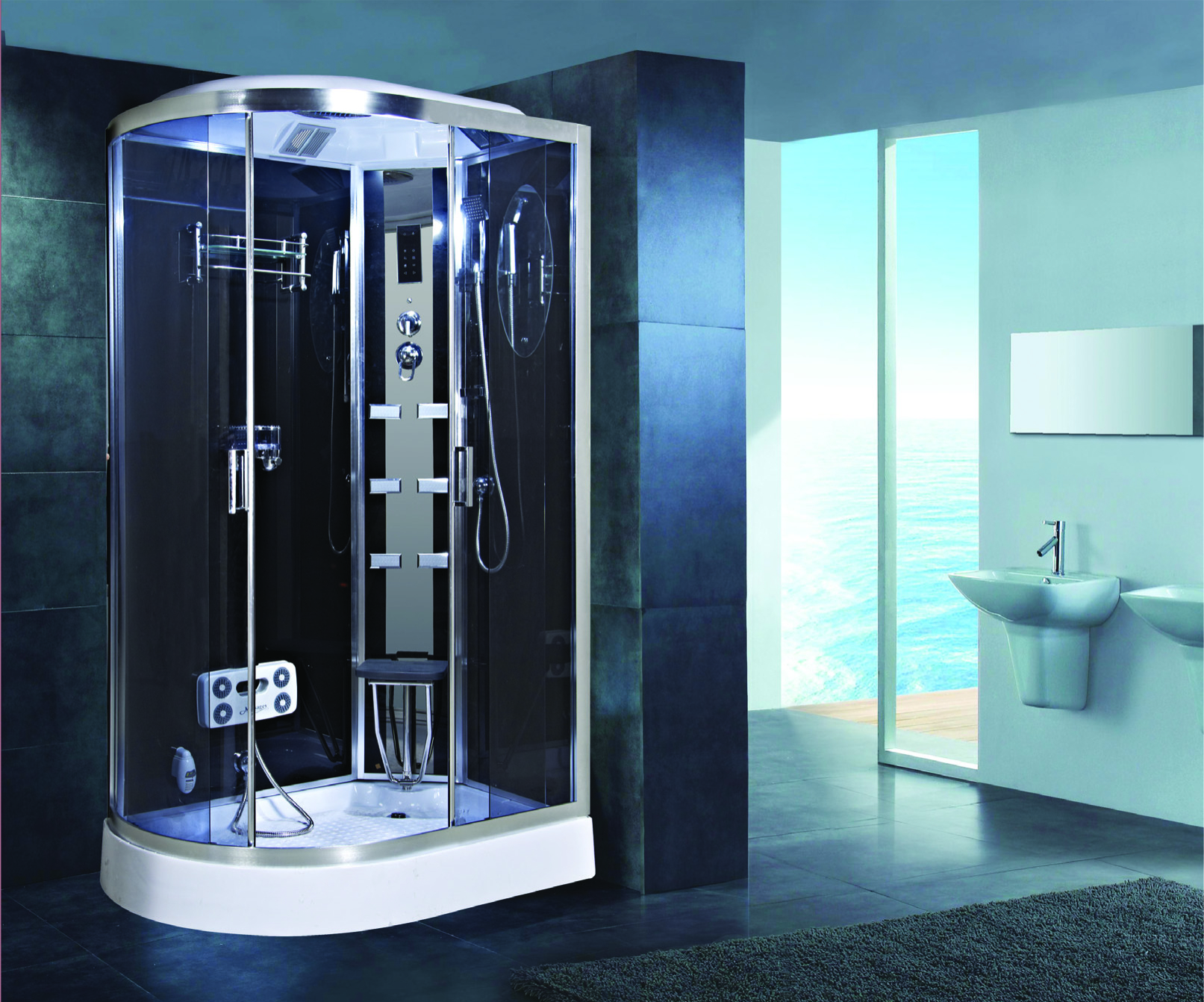 Изображение товара Душевая кабина Niagara NG-903-01R 120x80x220 низкий поддон 16 см стекло тонированное Изображение товара Душевая кабина Niagara NG-903-01R 120x80x220 низкий поддон 16 см стекло тонированное