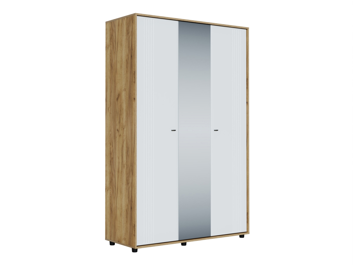 Изображение товара Шкаф распашной Sv-мебель 168845 140.1x220x56.1 см ЛДСП цвет дуб золотой/белый матовый