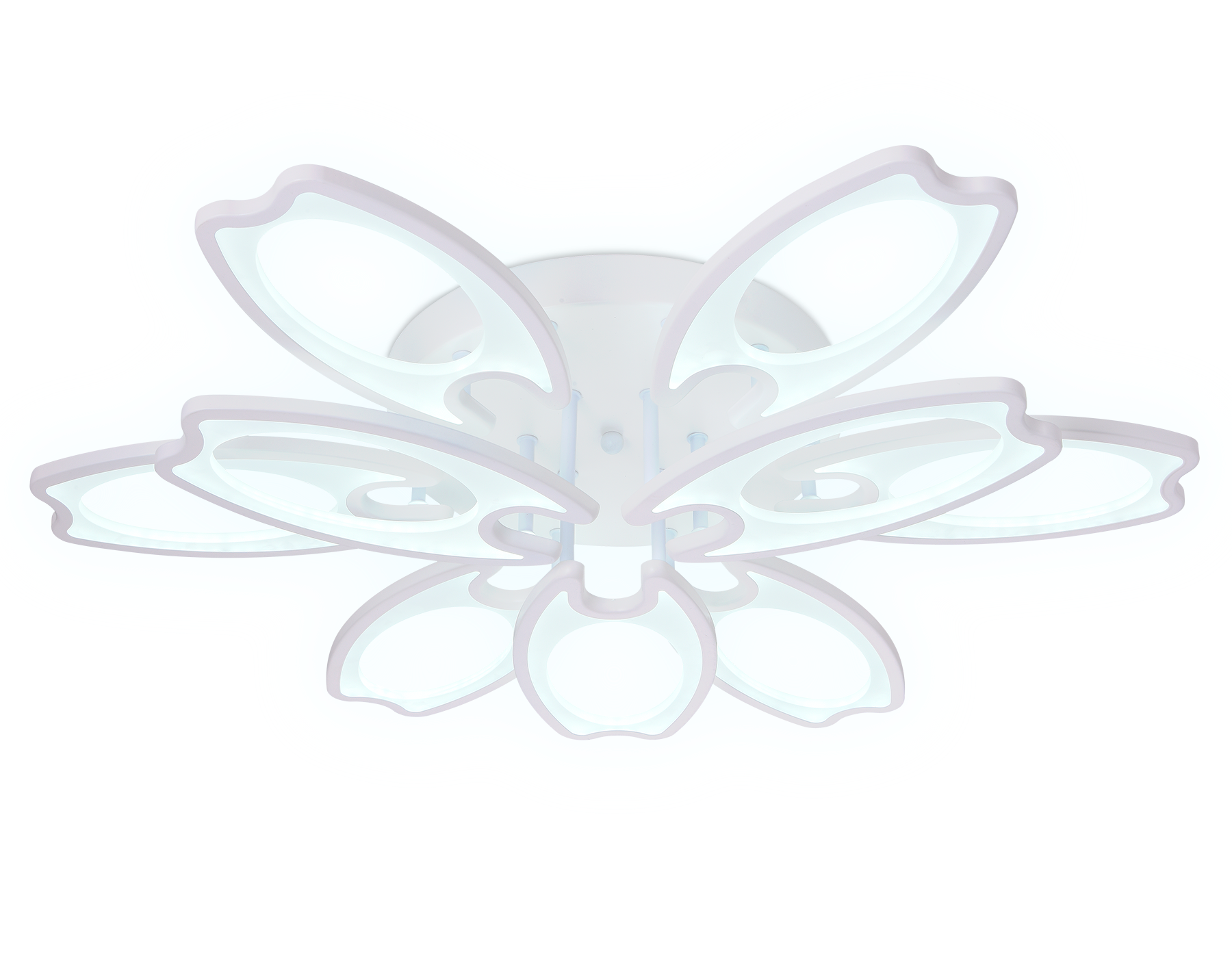 Изображение товара Люстра потолочная светодиодная Ambrella Light FA579 с пультом управление белый стиль кантри