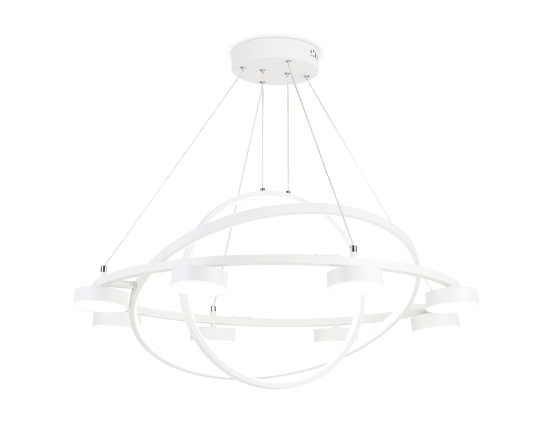 Изображение товара Люстра подвесная светодиодная Ambrella Light Comfort с пультом управления 28 м² регулируемый белый свет цвет белый
