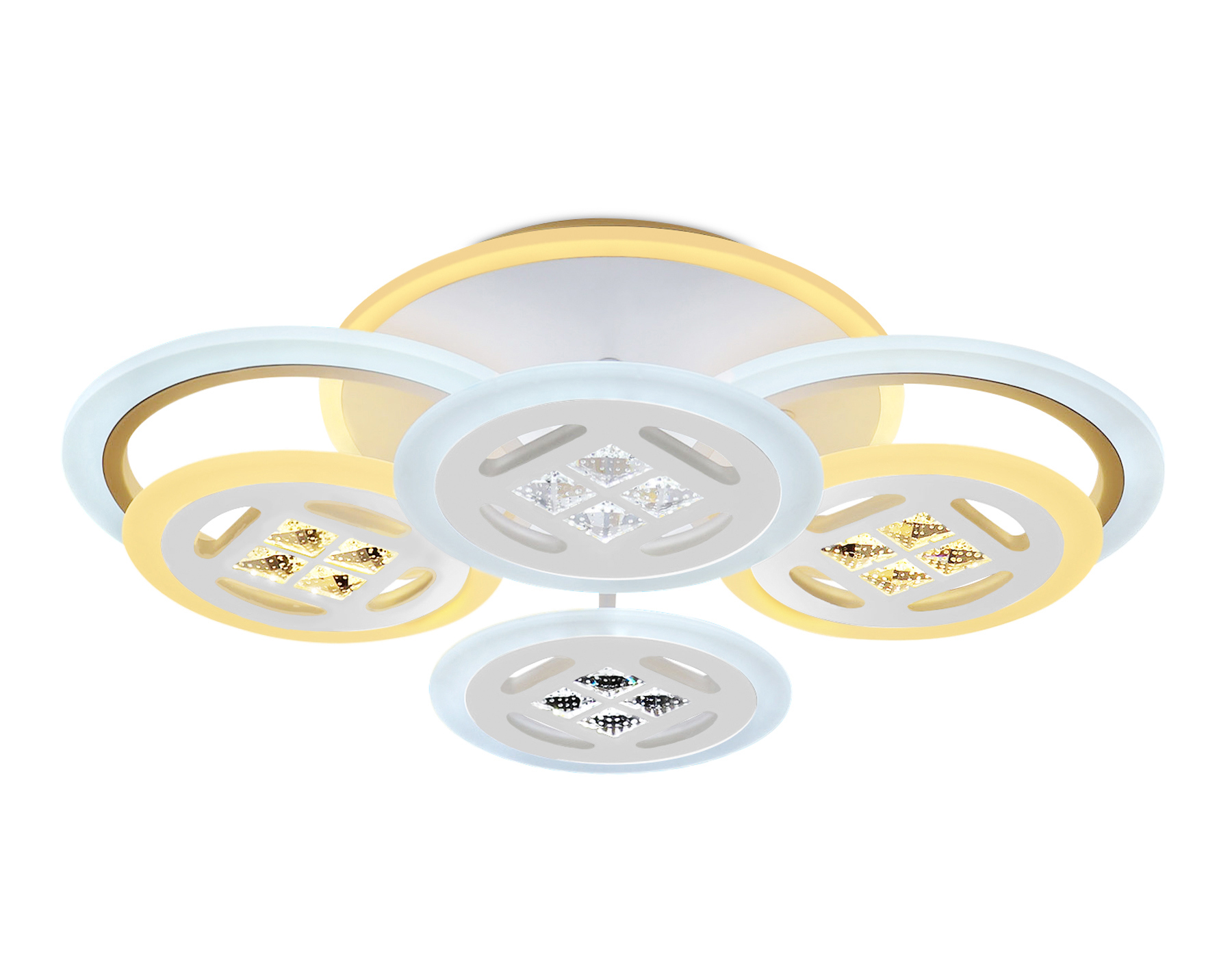 Изображение товара Люстра потолочная светодиодная Ambrella Light Ice с пультом управления 20 м² Изображение товара Люстра потолочная светодиодная Ambrella Light Ice с пультом управления 20 м²