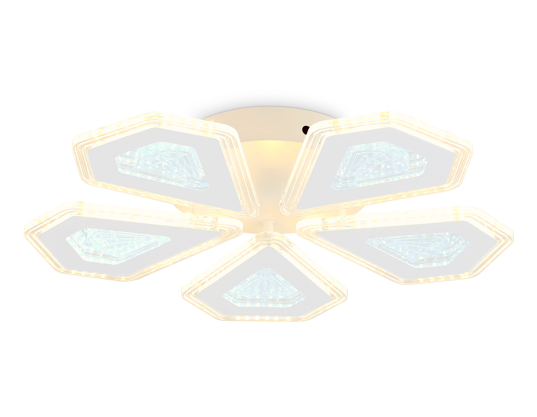 Изображение товара Люстра потолочная светодиодная Ambrella Light AMBR_FA4030 Acrylica с пультом управления 12 м² нейтральный белый свет цвет белый