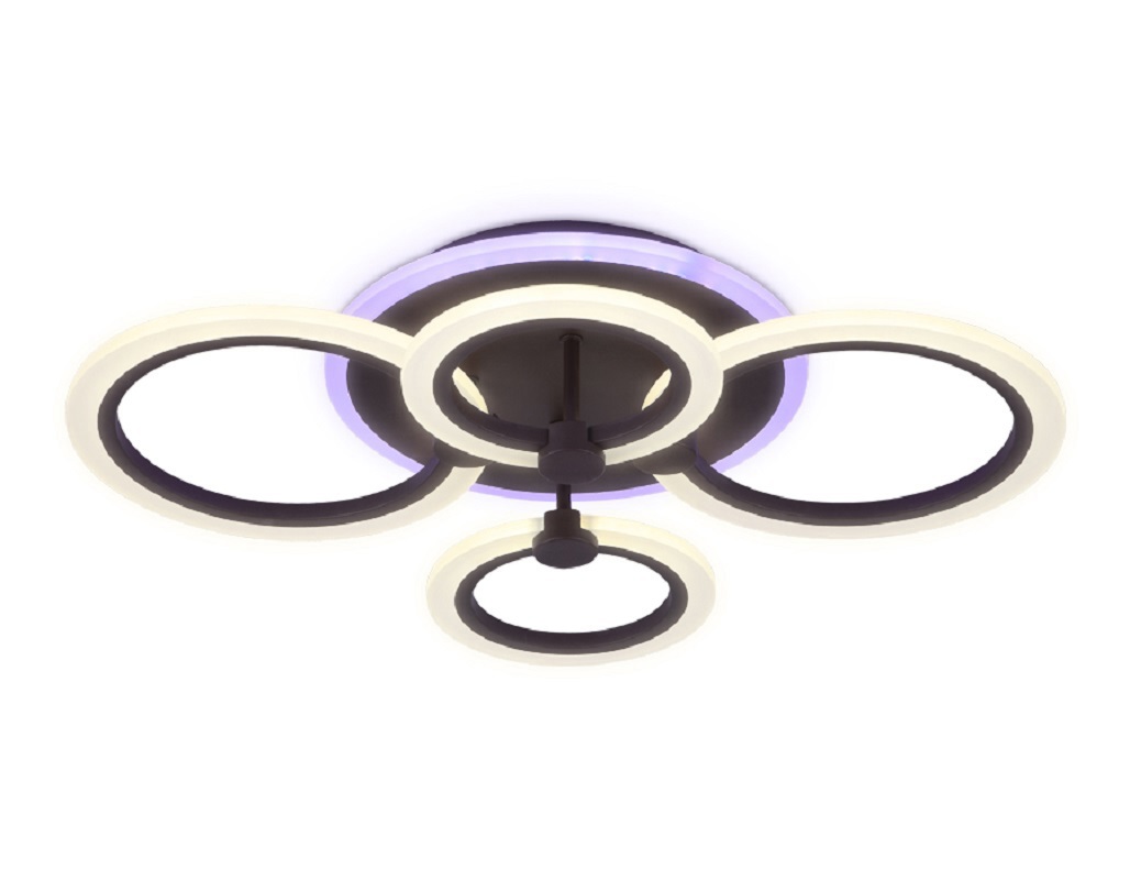 Изображение товара Люстра потолочная светодиодная Ambrella Light AMBR_FA526 Acrylica с пультом управления 14 м² нейтральный белый свет цвет кофе