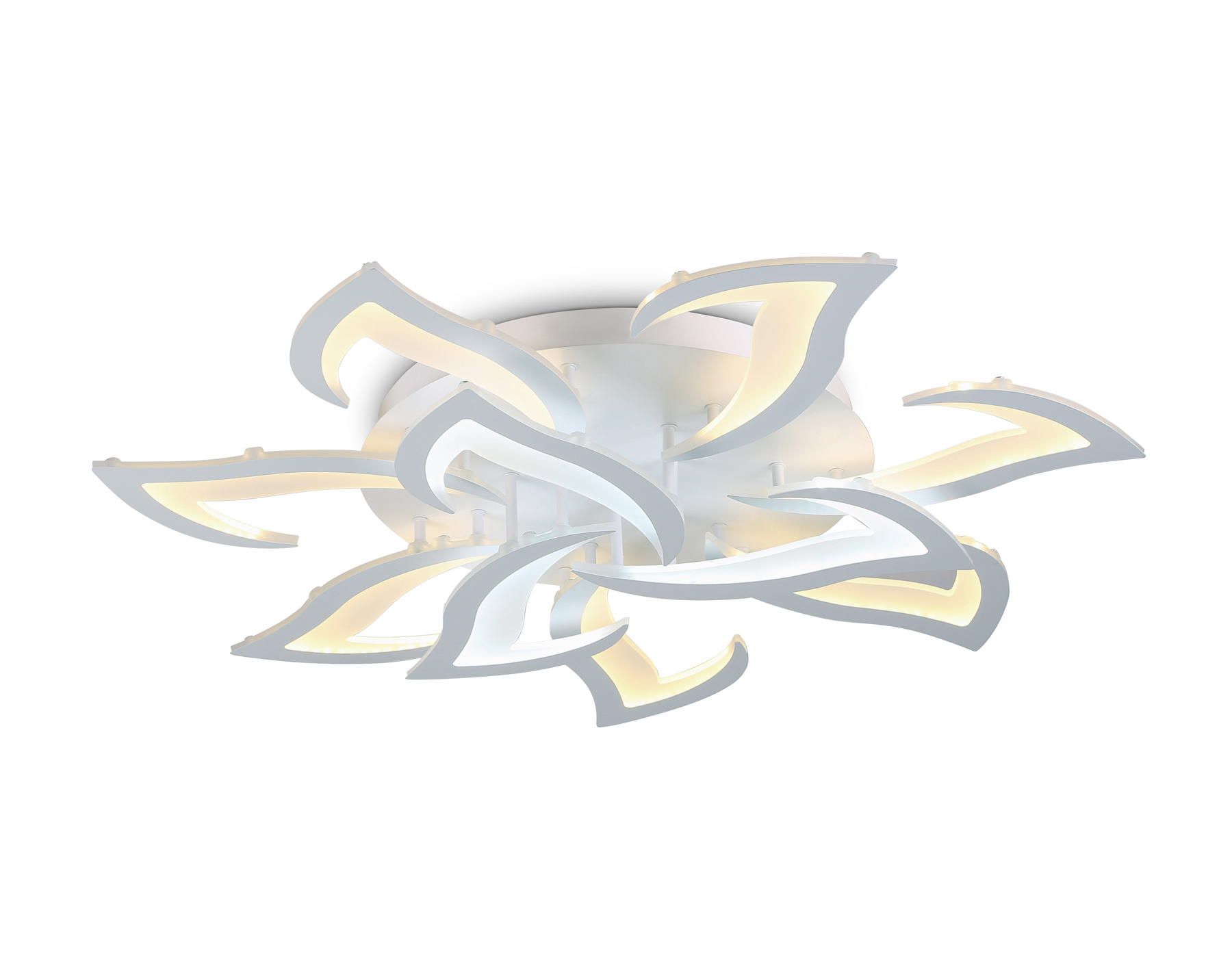 Изображение товара Люстра потолочная светодиодная Ambrella Light Acrylica с пультом управления 24 м² нейтральный белый свет цвет белый