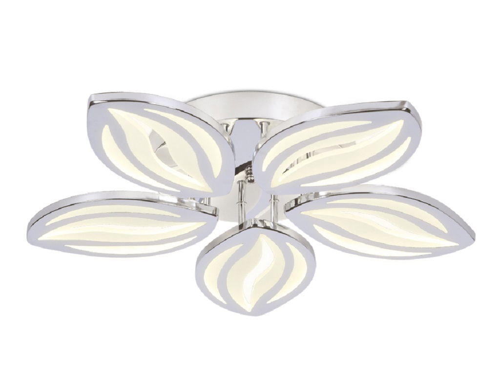 Изображение товара Люстра потолочная светодиодная Ambrella Light AMBR_FA466 Acrylica с пультом управления 14 м² нейтральный белый свет цвет хром