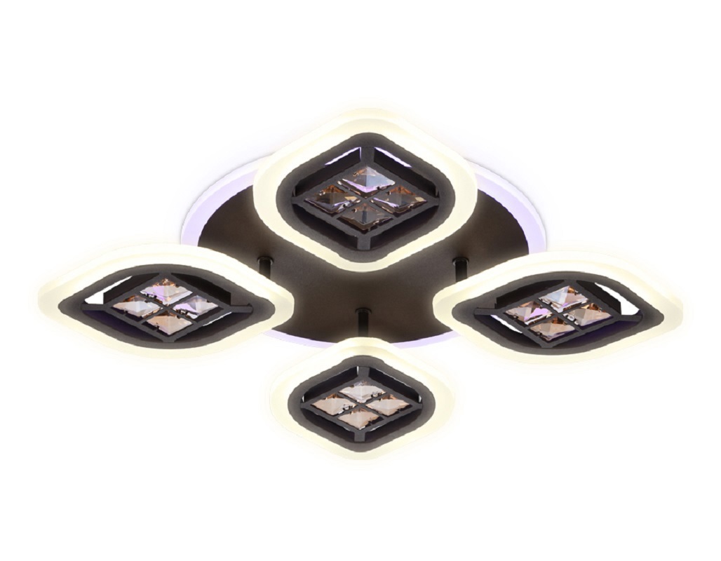 Изображение товара Люстра потолочная светодиодная Ambrella Light AMBR_FA281 Acrylica с пультом управления 14 м² нейтра