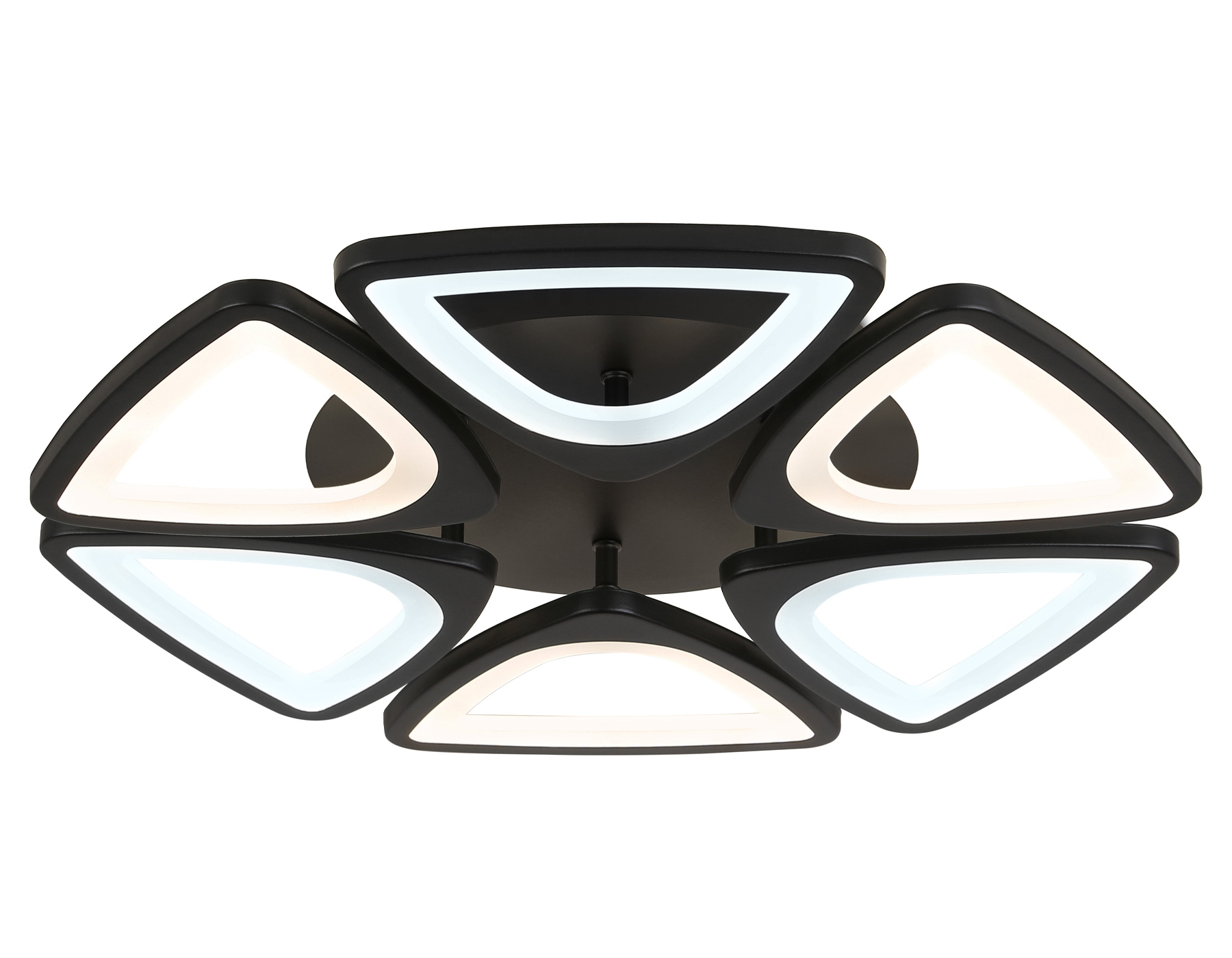 Изображение товара Люстра потолочная светодиодная Ambrella Light Acrylica с пультом управления 14 м² регулируемый белый свет цвет черный