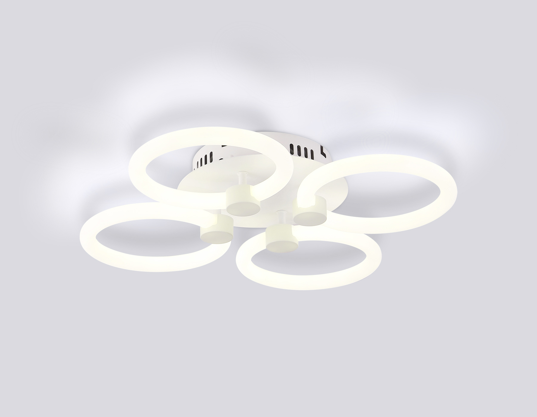 Изображение товара Люстра потолочная светодиодная Ambrella Light FA3808 с пультом белая