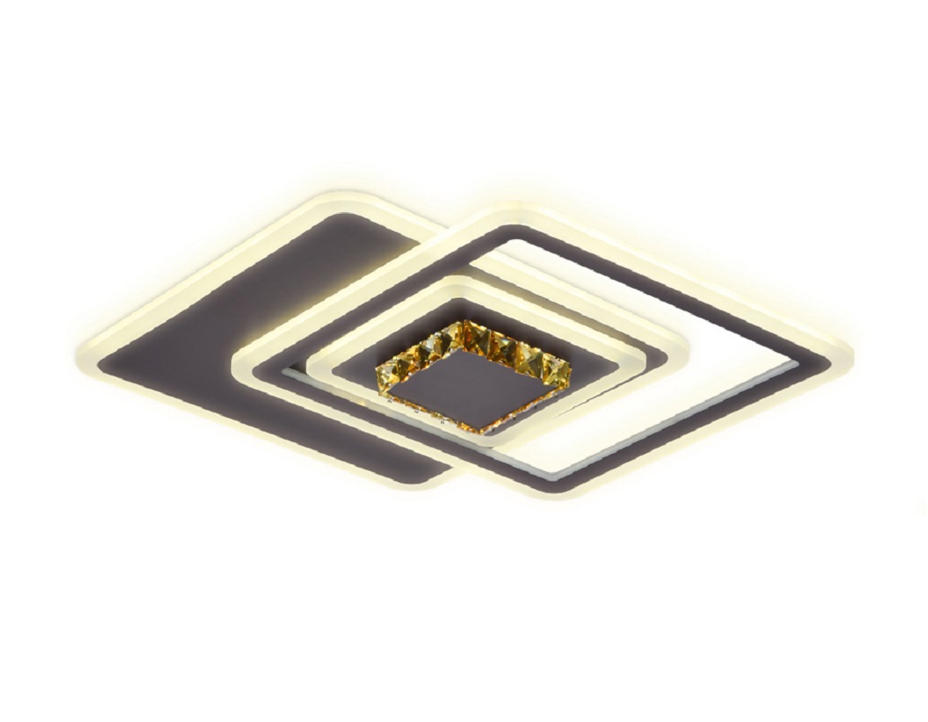 Изображение товара Люстра потолочная светодиодная Ambrella Light AMBR_FA262 Acrylica с пультом управления 14 м² нейтральный белый свет цвет кофе