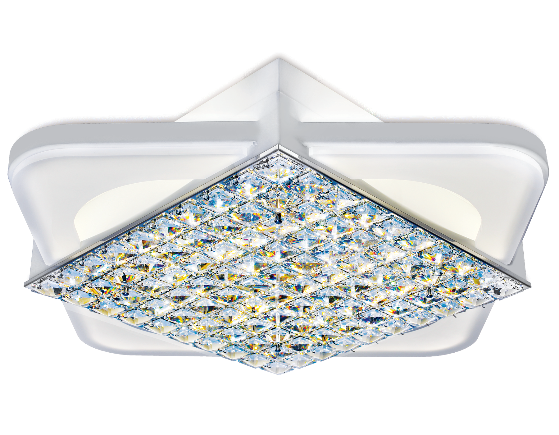 Изображение товара Люстра потолочная светодиодная Ambrella Light AMBR_FA124 Acrylica с пультом