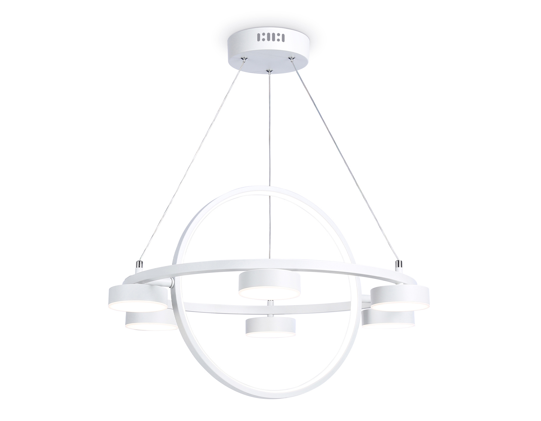 Изображение товара Люстра подвесная светодиодная Ambrella Light Comfort AMBR_FL51772 с пультом управления 20 м² регулируемый белый свет цвет белый
