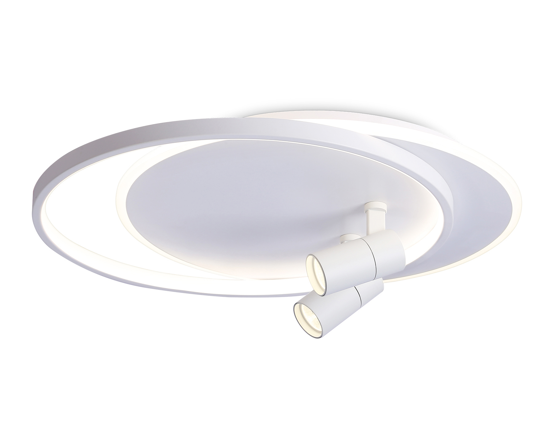 Изображение товара Люстра потолочная светодиодная Ambrella Light AMBR_FL51391 Linetech с пультом управления 20 м² регулируемый белый свет цвет белый