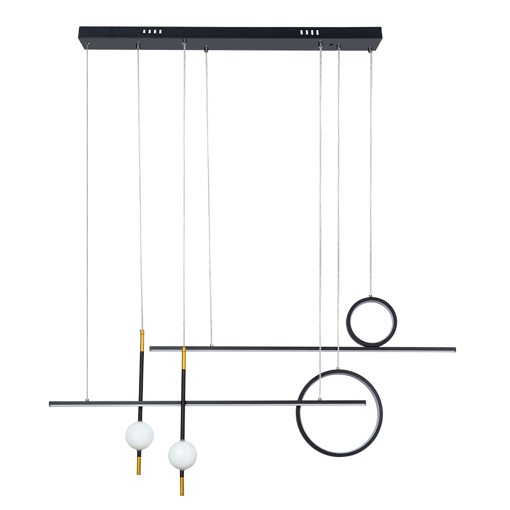 Изображение товара Люстра подвесная светодиодная Arte Lamp Polaris с пультом управления 7.3 м² регулируемый белый свет цвет черный Изображение товара Люстра подвесная светодиодная Arte Lamp Polaris с пультом управления 7.3 м² регулируемый белый свет цвет черный