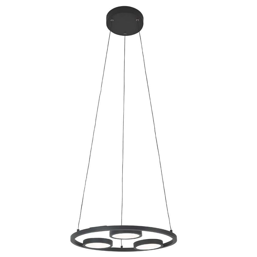 Изображение товара Подвесной светодиодный светильник Crystal Lux CLT 027C3 D450 BL черный стильный дизайн