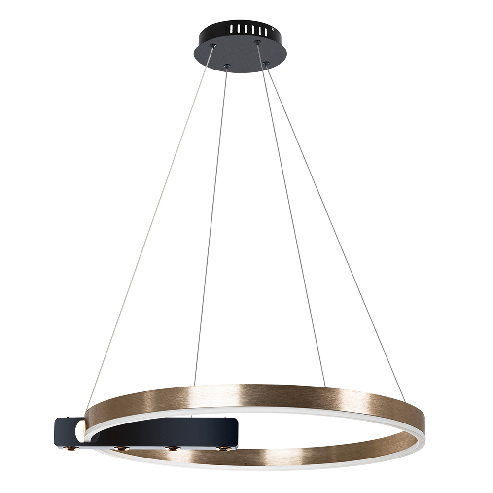 Изображение товара Люстра подвесная светодиодная Arte Lamp Veritate с пультом управления 5.4 м² регулируемый белый свет цвет бронза