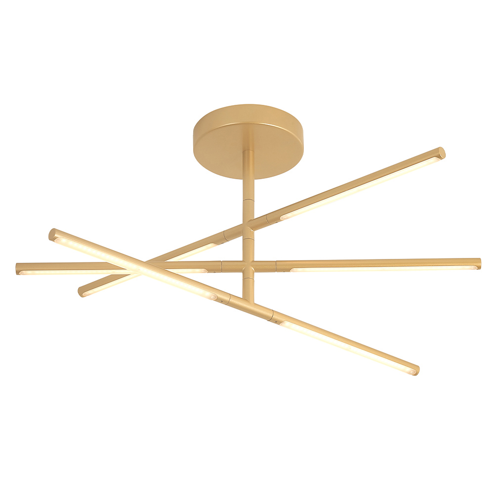 Изображение товара Люстра на штанге светодиодная Crystal Lux Largo Cu_0781_132 7 м² теплый белый (желтый) свет цвет золото