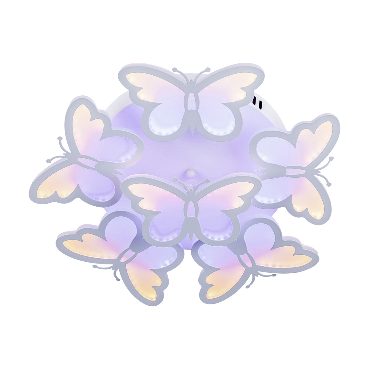 Изображение товара Люстра потолочная светодиодная Escada Butterfly с пультом регулировкой белый свет 80 Вт 6800Лм