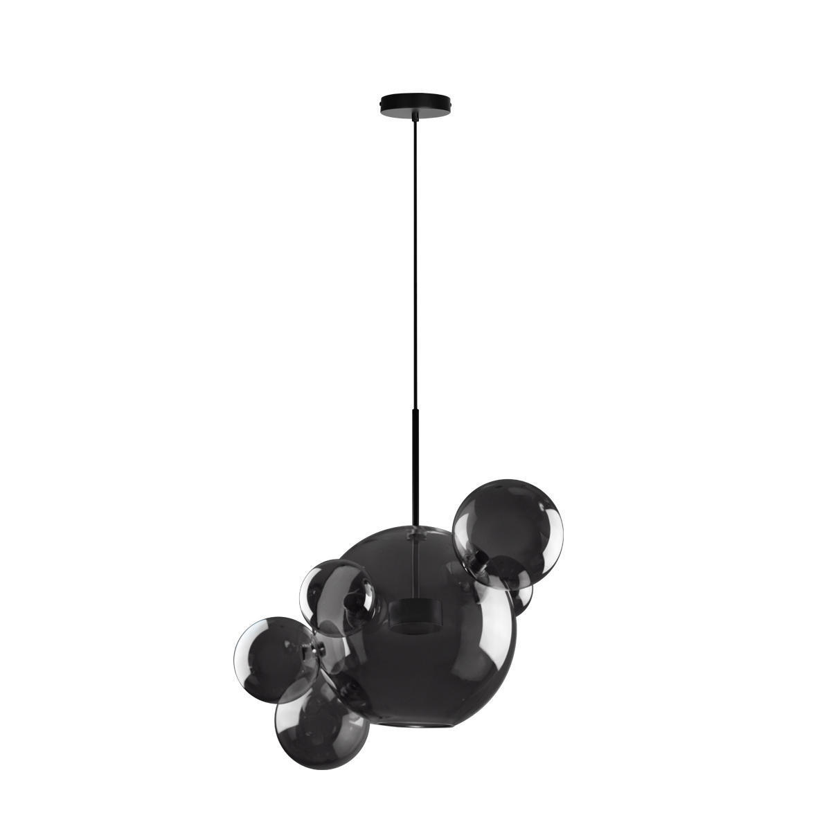 Изображение товара Светильник подвесной светодиодный Loft It Bolle Lf_2029-p6 1.86 м² теплый белый (желтый) свет цвет черный/дымчатый
