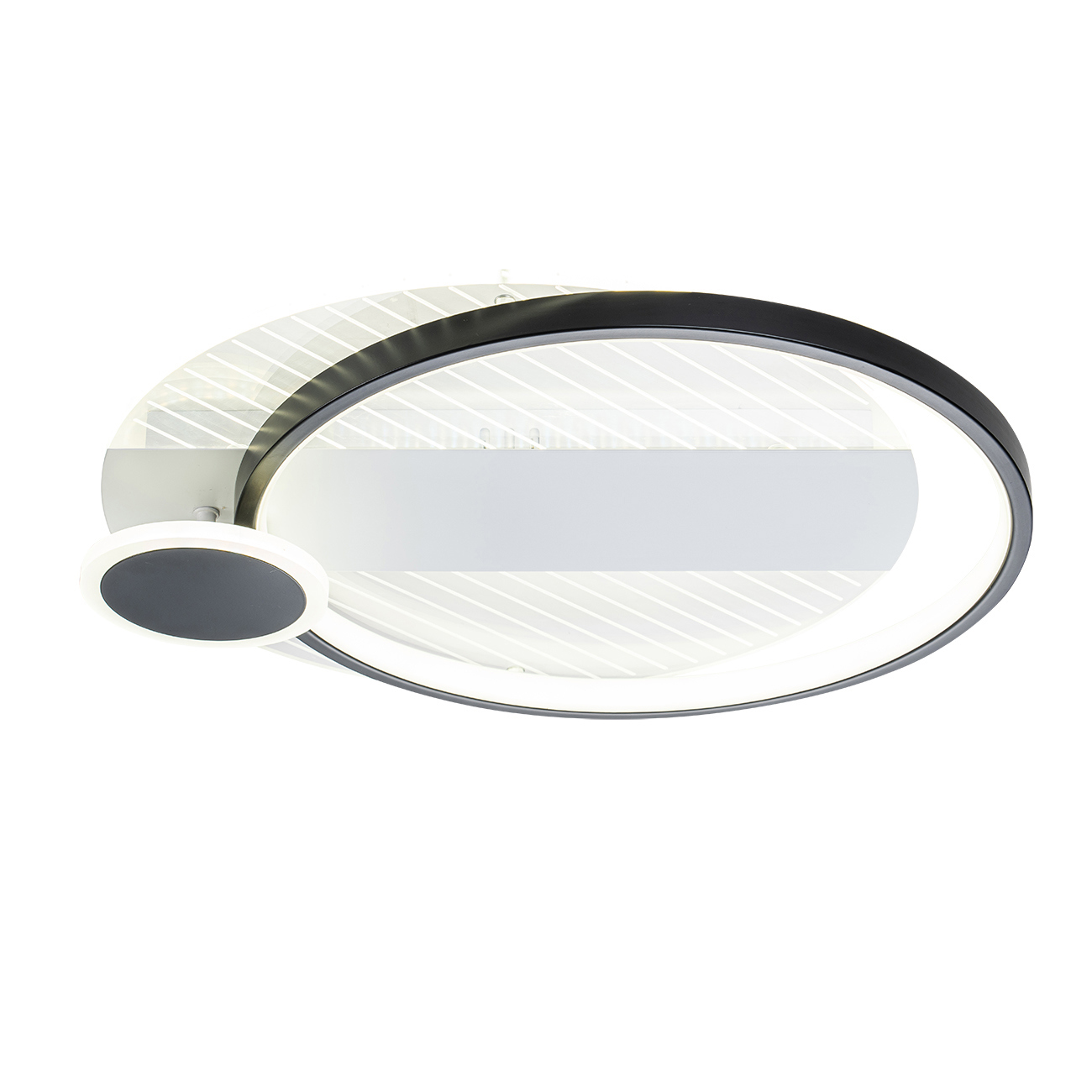 Изображение товара Люстра потолочная светодиодная Escada ESC_10226_3LED_ROUND Concept с пультом управления 60 м² регулируемый белый свет цвет черный