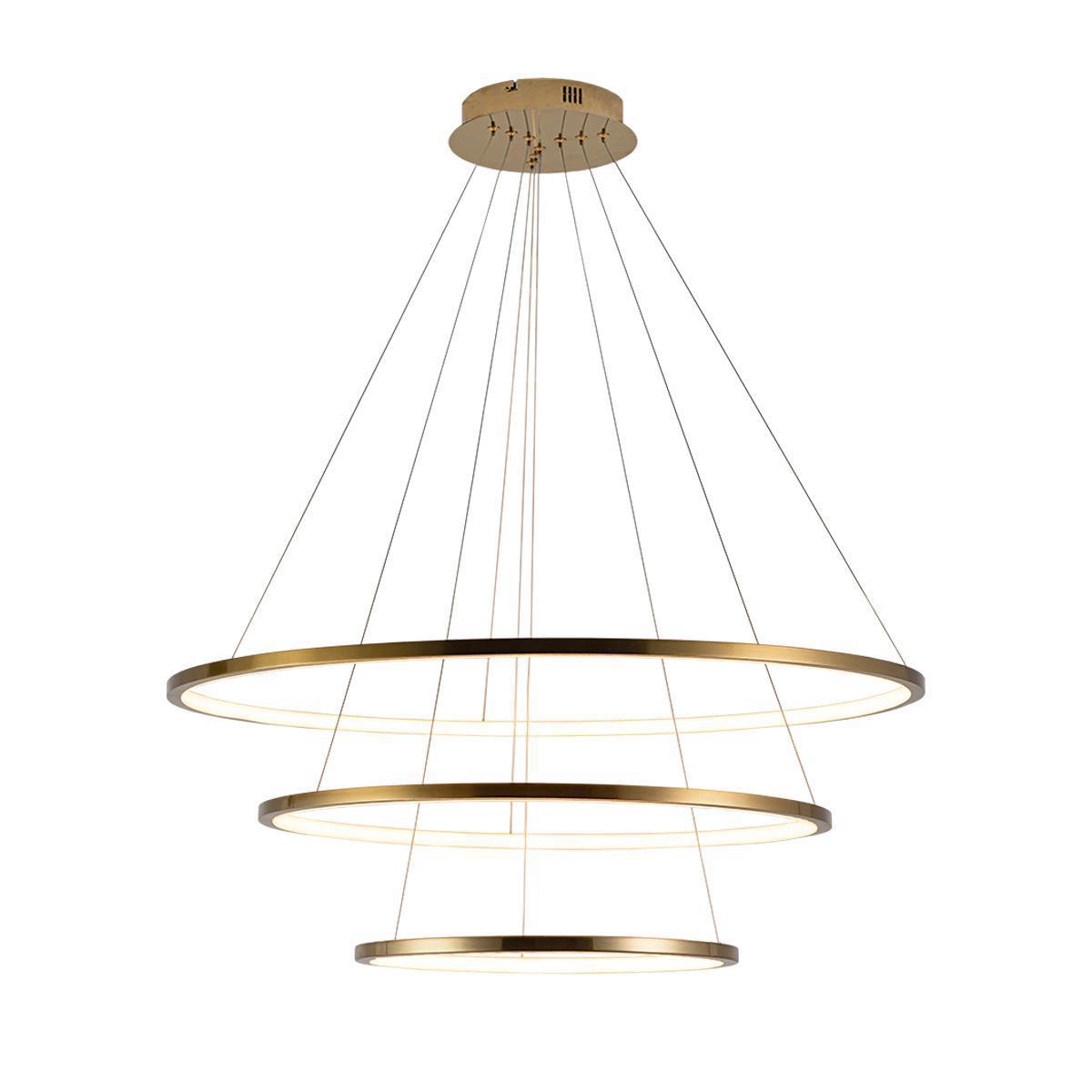 Изображение товара Светильник подвесной светодиодный Loft It Ring Lf_10015_3 11.7 м² теплый белый (желтый) свет цвет золото