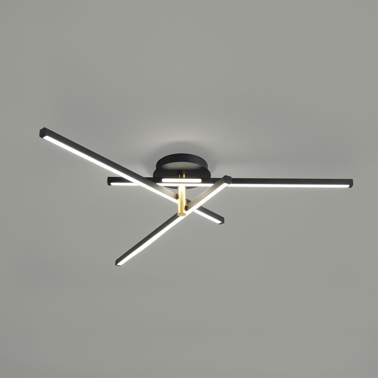 Изображение товара Люстра потолочная светодиодная Lumion Parker Lmn_6547_56cl черная 12 м²