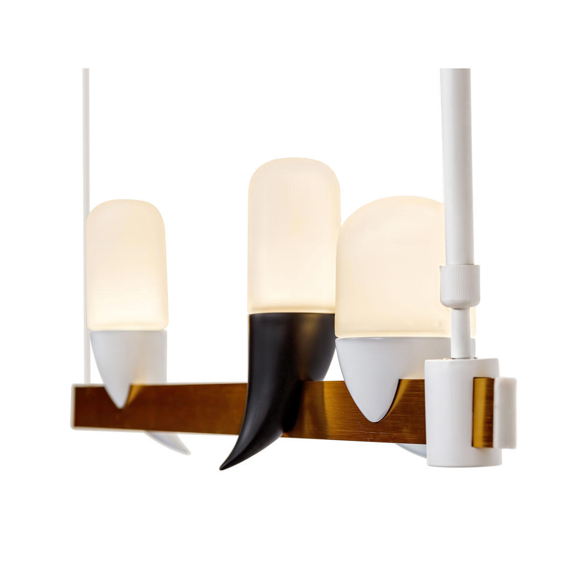 Изображение товара Люстра подвесная светодиодная Loft It Whisper Lf_1028-3wh 8 м² теплый белый (желтый) свет цвет коричневый Изображение товара Люстра подвесная светодиодная Loft It Whisper Lf_1028-3wh 8 м² теплый белый (желтый) свет цвет коричневый