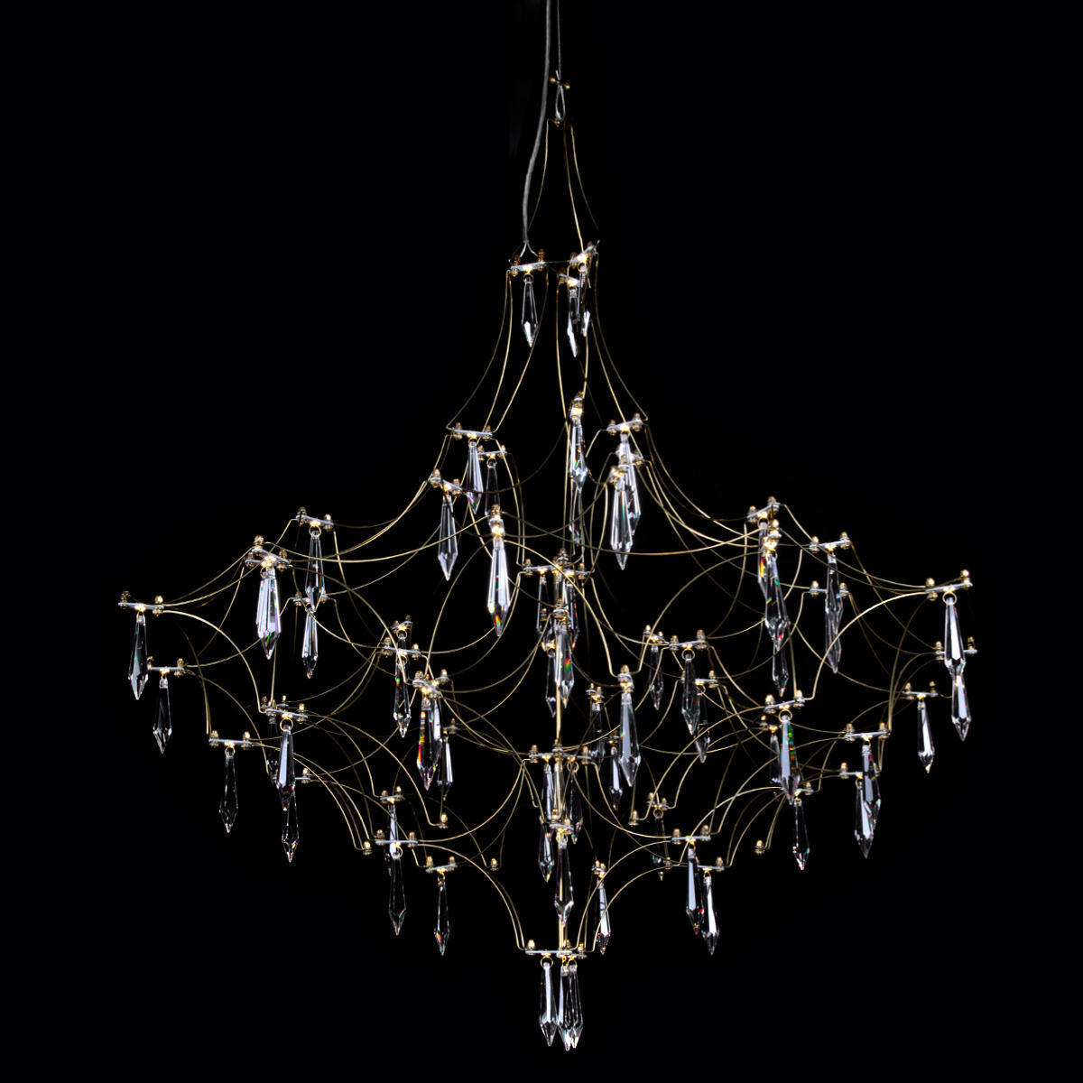 Изображение товара Люстра подвесная светодиодная Loft It Mira 10259/800 Gold Asfour 18 м² теплый белый Изображение товара Люстра подвесная светодиодная Loft It Mira 10259/800 Gold Asfour 18 м² теплый белый