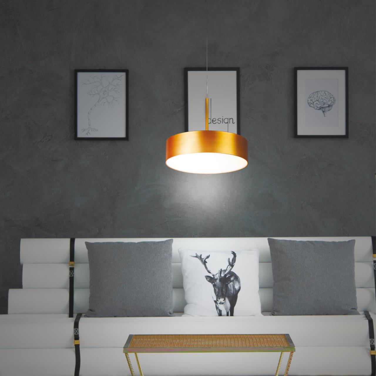 Изображение товара Светильник подвесной светодиодный Novotech Prometa Nv_358763 13 м² нейтральный белый свет цвет матовое золото