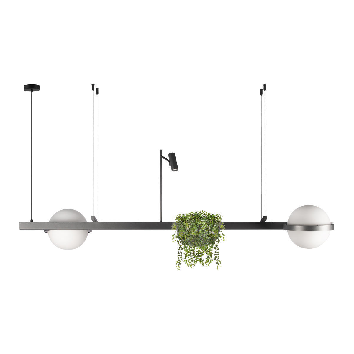 Изображение товара Светильник подвесной светодиодный Loft It Jardin Lf_10121_d_dark_grey 20 м² теплый белый (желтый) свет цвет белый