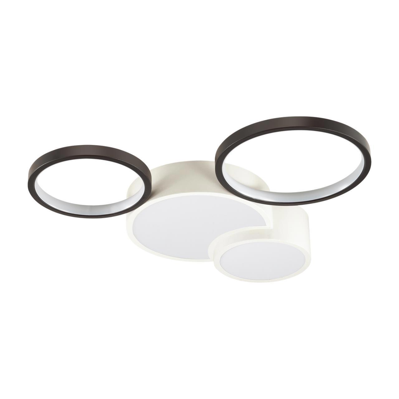 Изображение товара Люстра потолочная светодиодная Lumion Io с пультом управления 18 м² регулируемый белый свет цвет черный