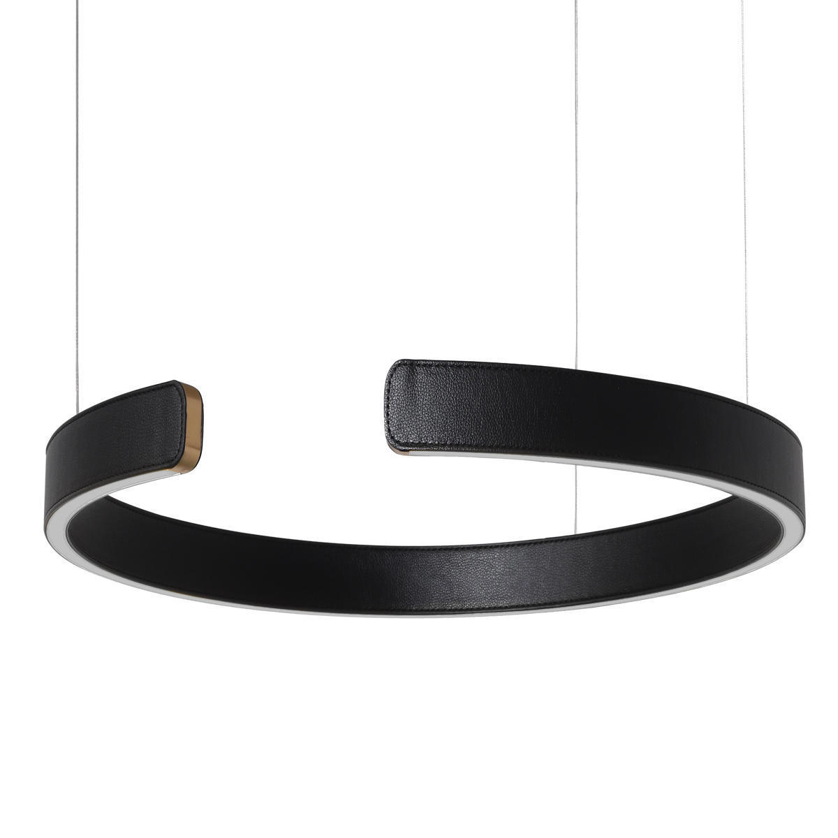 Изображение товара Светильник подвесной светодиодный Loft It Ring Lf_10025_400_black 5.2 м² теплый белый (желтый) свет цвет золото/черный