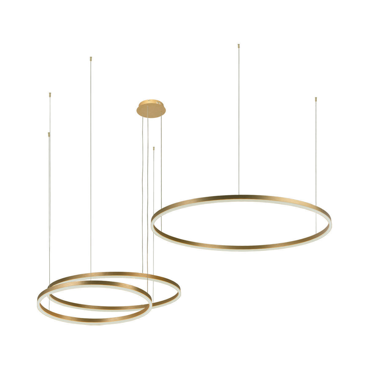 Изображение товара Светильник подвесной светодиодный Loft It Ring Lf_10017_3m 24.48 м² теплый белый (желтый) свет цвет золото