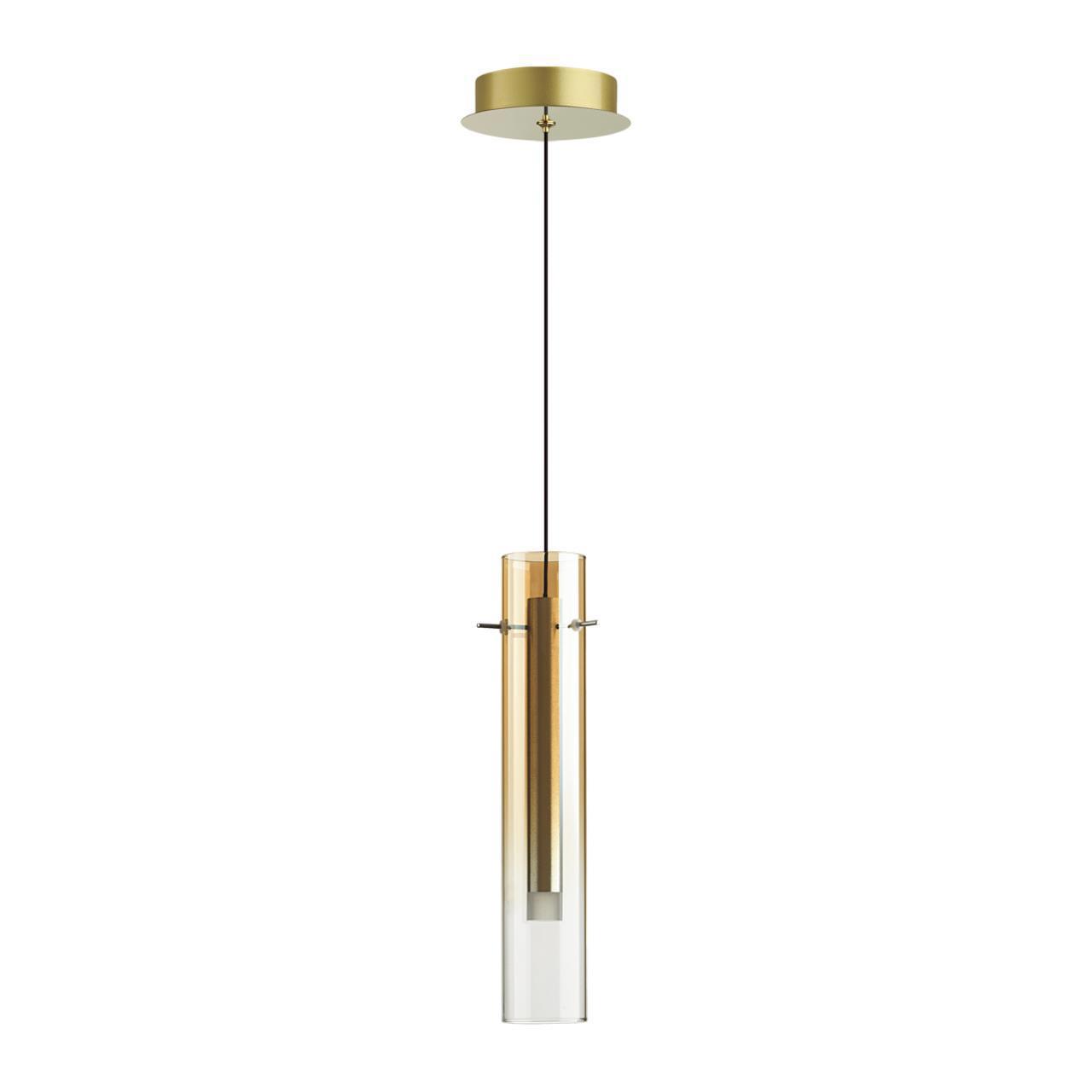 Изображение товара Светильник подвесной светодиодный Odeon Light Shiny 5062/5LB золотой стеклянный с LED