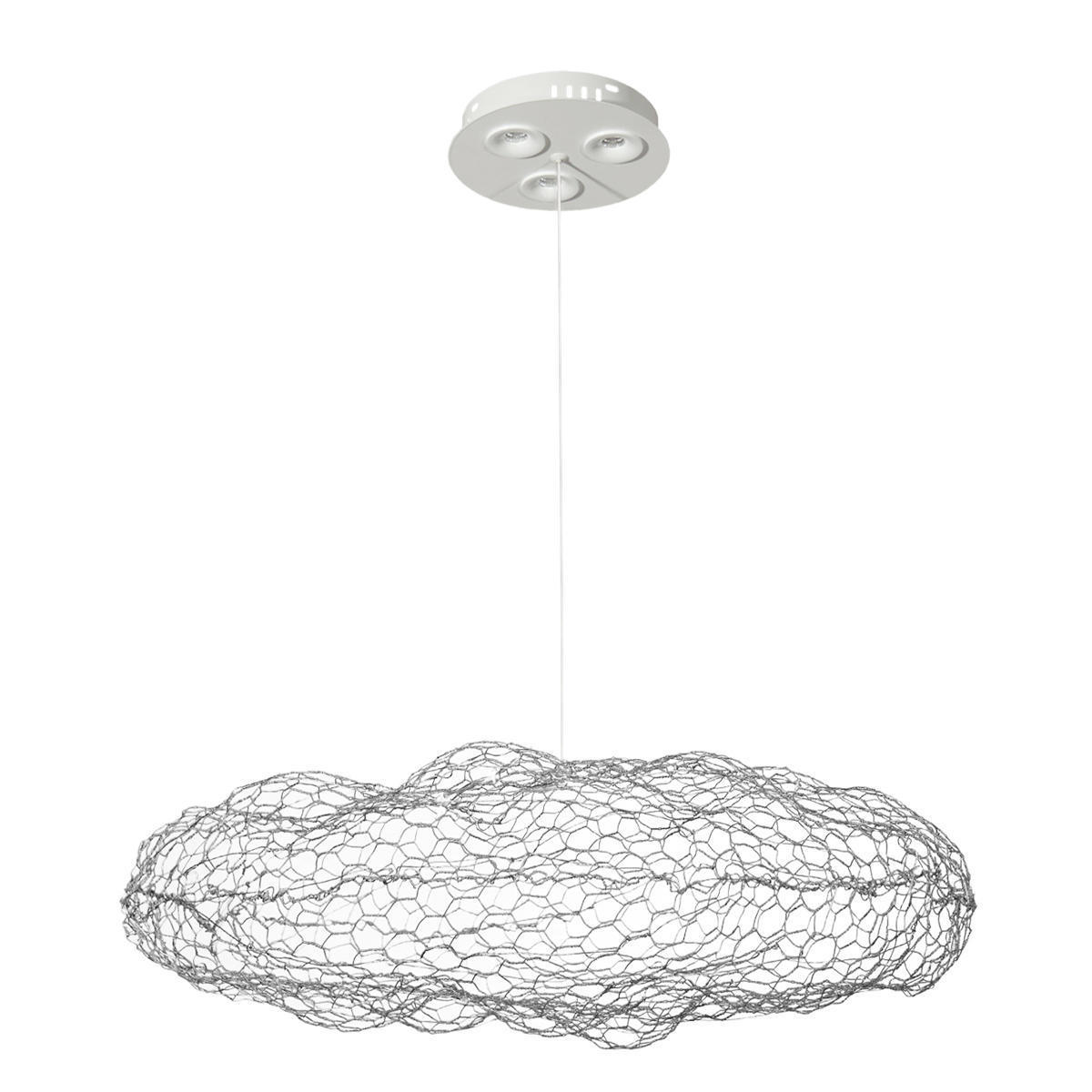 Изображение товара Светильник подвесной светодиодный Loft It Cloud Lf_10247_1000_silver 11.7 м² теплый белый (желтый) свет цвет серебро