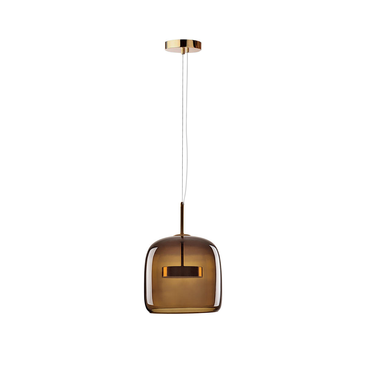 Изображение товара Светильник подвесной светодиодный Loft It Dauphin 10040A теплый белый 2.6 м² золото янтарный