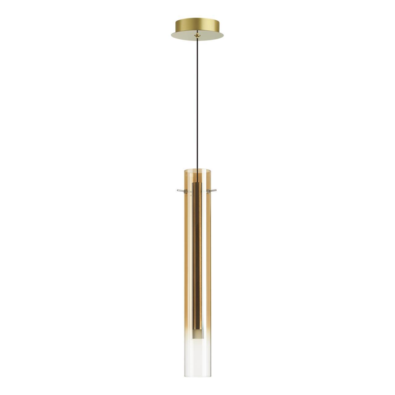 Изображение товара Светильник подвесной светодиодный Odeon Light Shiny Od_5061_5lb 9 м² нейтральный белый свет цвет золото